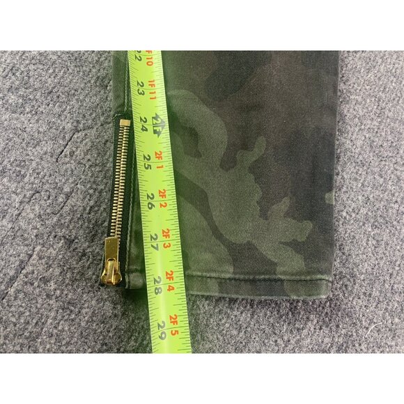 True Religión Jennie Curvy Skinny Womens Camo Jeans Size 33 Green - Picture 9 of 9